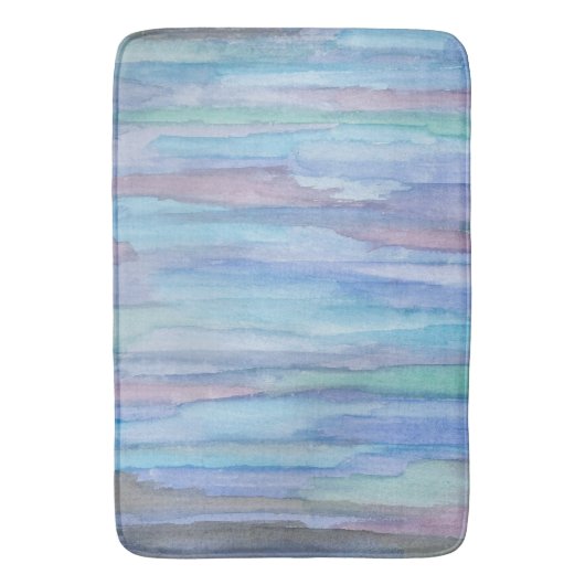 Blauw Abstract: Januari Morning Badmat (Voorkant Verticaal)