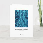 Blauw Abstract Kaart (Achterkant)