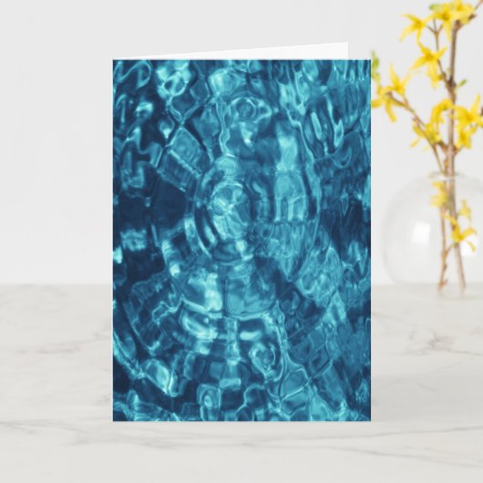 Blauw Abstract Kaart (Gele Bloem)