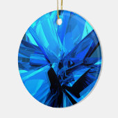Blauw Abstract Keramisch Ornament (Links)