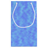 Blauw Abstract Klein Cadeauzakje (Achterkant)