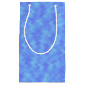 Blauw Abstract Klein Cadeauzakje (Voorkant)