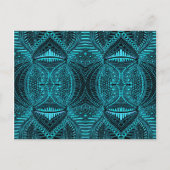 Blauw Abstract landschap Briefkaart (Voorkant)