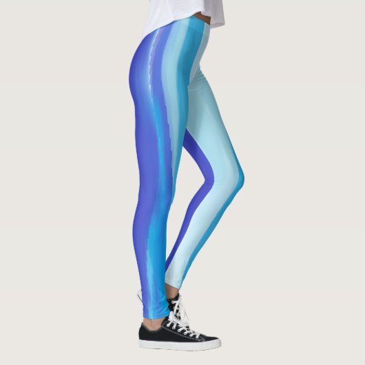 Blauw abstract leggings (Rechts)