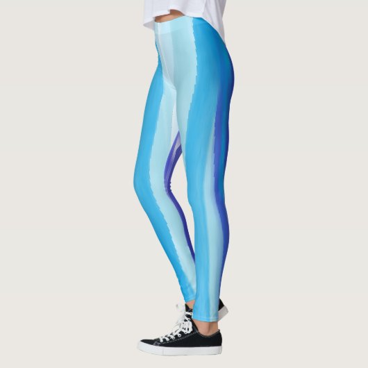 Blauw abstract leggings (Links)