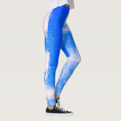 Blauw Abstract Leggings (Rechts)