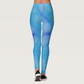 blauw Abstract Leggings (Achterkant)
