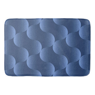 💙 Blauw Abstract Levendig Huis Stijl Bad ✨ Badmat