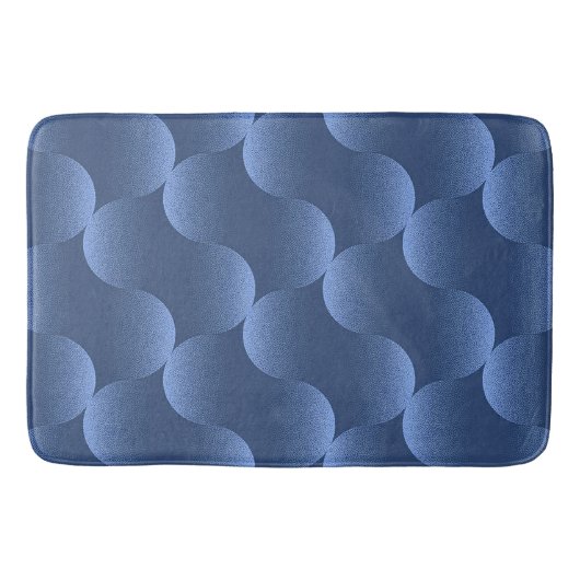 💙 Blauw Abstract Levendig Huis Stijl Bad ✨ Badmat (Voorkant)