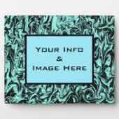 Blauw Abstract Lijst Fotoplaat (Voorkant)