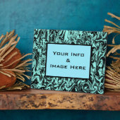 Blauw Abstract Lijst Fotoplaat (Zijkant)