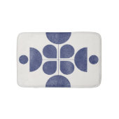 Blauw abstract middeleeuws patroon badmat (Voorkant)