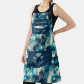 Blauw Abstract - Moderne monochrome keuken Schort (Insitu)