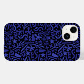 blauw abstract naadloos patroon Case-Mate iPhone case (Achterkant (horizontaal))