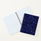 blauw abstract naadloos patroon notitieboek (Binnen)