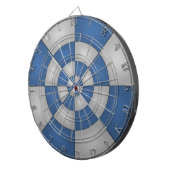 Blauw abstract nautisch dartbord (Voorkant Rechts)