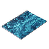 Blauw Abstract Notitieboek (Linkerzijde)