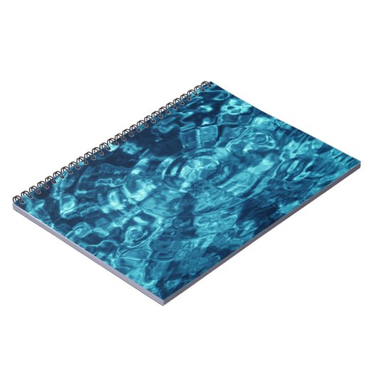 Blauw Abstract Notitieboek (Linkerzijde)