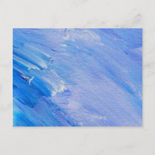 Blauw Abstract ontwerp Briefkaart