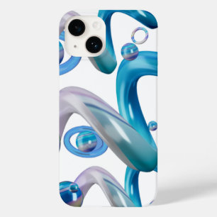 Blauw Abstract Ontwerpen Mobiele Liefhebbers Case-Mate iPhone 14 Hoesje