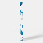 Blauw Abstract Ontwerpen Mobiele Liefhebbers Case-Mate iPhone Case (Achterkant / Links)