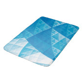 Blauw abstract patroon badmat (Gekanteld)