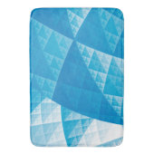 Blauw abstract patroon badmat (Voorkant Verticaal)