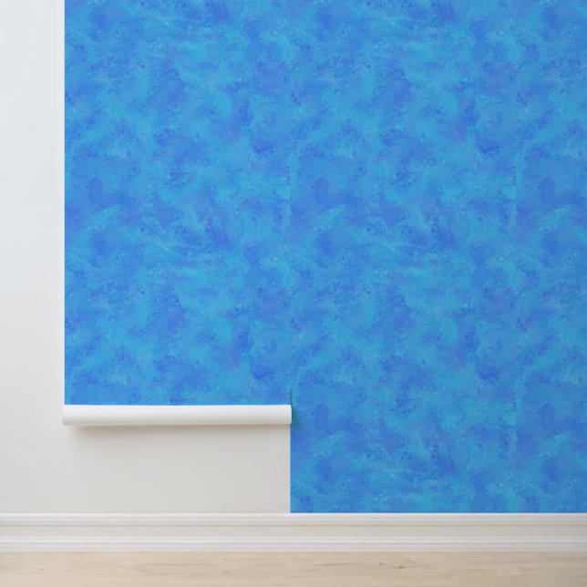Blauw Abstract patroon Behang (Applicatie)