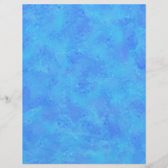 Blauw Abstract patroon Briefhoofd (Voorkant)