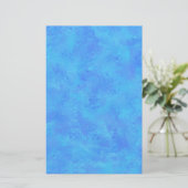 Blauw abstract patroon briefpapier (Staand voorkant)