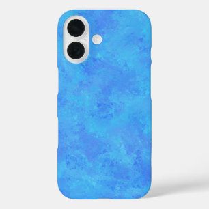 Blauw Abstract patroon iPhone 16 Hoesje