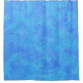 Blauw abstract patroon douchegordijn (Voorkant)