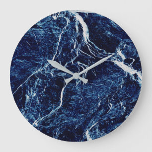 Blauw Abstract patroon Grote Klok