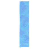 Blauw abstract patroon korte tafelloper (Voorkant)