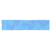 Blauw abstract patroon korte tafelloper (Horizontaal)