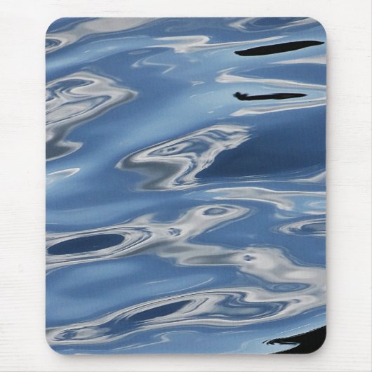 Blauw abstract patroon muismat (Voorkant)