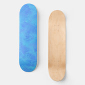 Blauw abstract patroon persoonlijk skateboard (Voorkant)