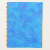 Blauw Abstract patroon Planner (Voorkant)