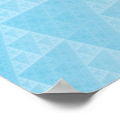 Blauw abstract patroon poster (Hoek)