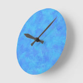 Blauw Abstract patroon Ronde Klok (Hoek)