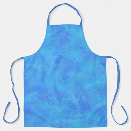 Blauw Abstract Patroon Schort (Voorkant)