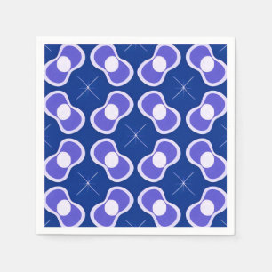 Blauw Abstract Patroon Servet