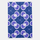 Blauw Abstract Patroon Theedoek (Verticaal)