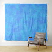 Blauw abstract patroon wandkleed (In Situ (horizontaal))