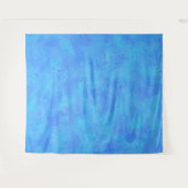 Blauw abstract patroon wandkleed (Voorkant (horizontaal))