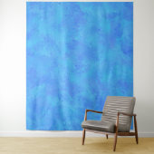 Blauw abstract patroon wandkleed (In situ)