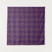 Blauw Abstract patroon Wandkleed (Voorkant (horizontaal))