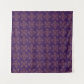 Blauw Abstract patroon Wandkleed (Voorkant)