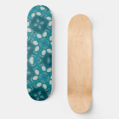 Blauw Abstract Persoonlijk Skateboard (Voorkant)
