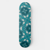 Blauw Abstract Persoonlijk Skateboard (Voorkant)